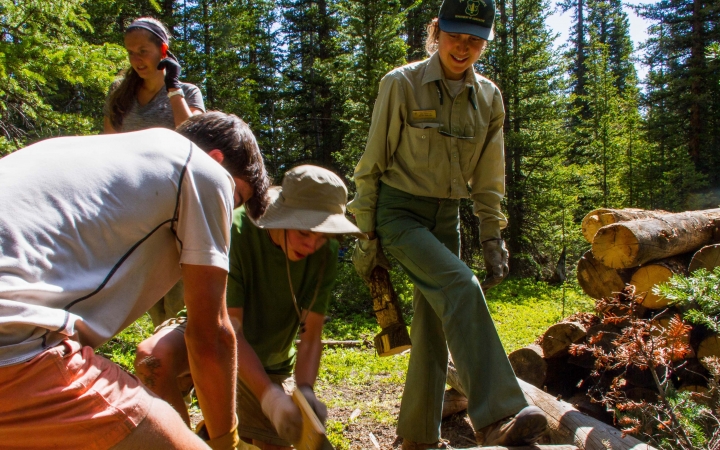 service learning on outdoor leadership course
